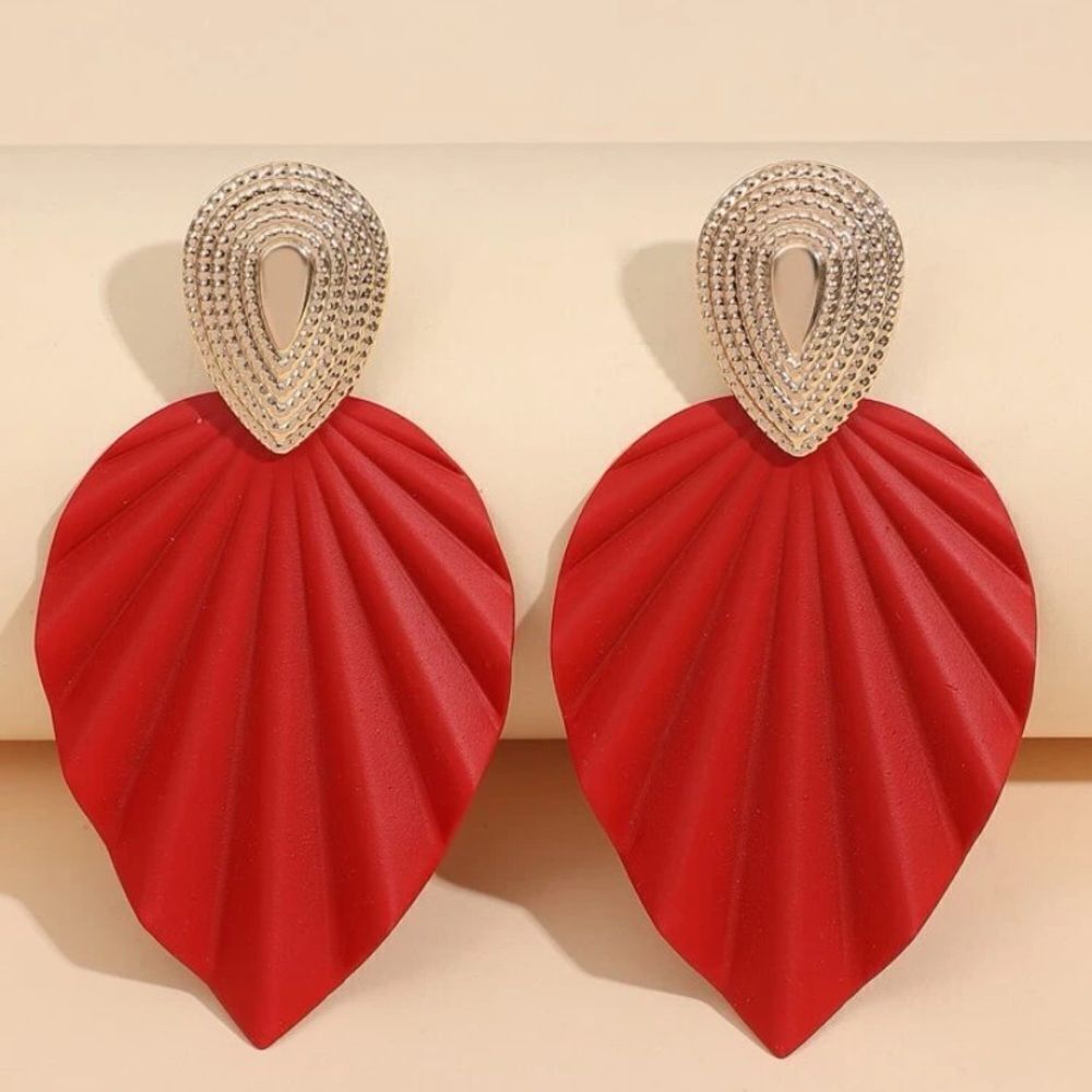 3for$20 NEW Textured Leaf Drop Earrings